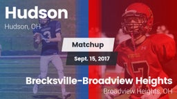 Matchup: Hudson vs. Brecksville-Broadview Heights  2017