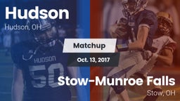 Matchup: Hudson vs. Stow-Munroe Falls  2017