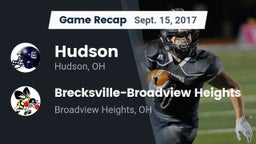 Recap: Hudson  vs. Brecksville-Broadview Heights  2017