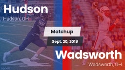 Matchup: Hudson vs. Wadsworth  2019