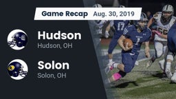 Recap: Hudson  vs. Solon  2019