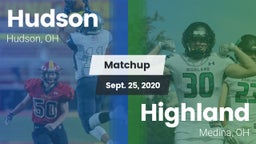 Matchup: Hudson vs. Highland  2020