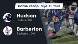 Recap: Hudson  vs. Barberton  2020