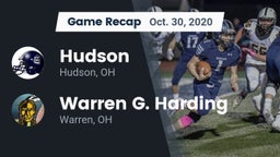Recap: Hudson  vs. Warren G. Harding  2020