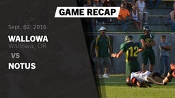 Recap: Wallowa  vs. Notus 2016