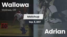 Matchup: Wallowa vs. Adrian 2017