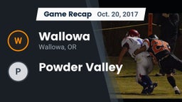 Recap: Wallowa  vs. Powder Valley 2017