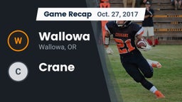 Recap: Wallowa  vs. Crane 2017