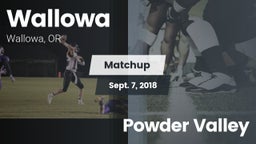Matchup: Wallowa vs. Powder Valley 2018