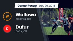 Recap: Wallowa  vs. Dufur  2018