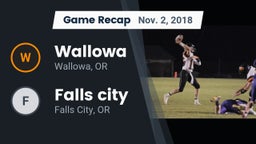 Recap: Wallowa  vs. Falls city   2018