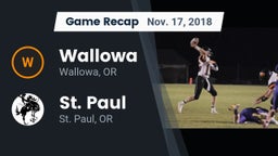 Recap: Wallowa  vs. St. Paul  2018
