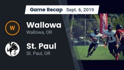 Recap: Wallowa  vs. St. Paul  2019
