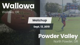 Matchup: Wallowa vs. Powder Valley  2019