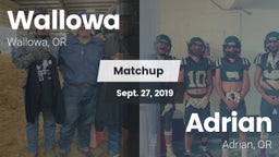 Matchup: Wallowa vs. Adrian  2019