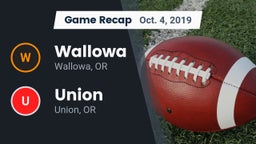 Recap: Wallowa  vs. Union  2019