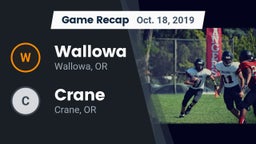 Recap: Wallowa  vs. Crane  2019