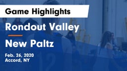 Rondout Valley  vs New Paltz  Game Highlights - Feb. 26, 2020
