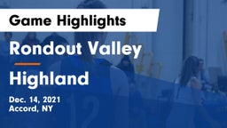 Rondout Valley  vs Highland  Game Highlights - Dec. 14, 2021