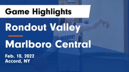 Rondout Valley  vs Marlboro Central  Game Highlights - Feb. 10, 2022