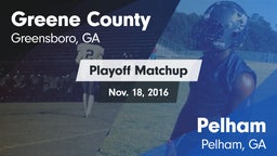 Matchup: Greene County vs. Pelham  2016