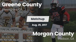 Matchup: Greene County vs. Morgan County  2017