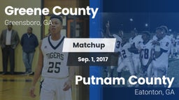 Matchup: Greene County vs. Putnam County  2017
