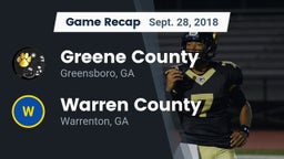 Recap: Greene County  vs. Warren County  2018
