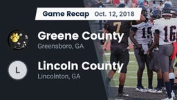 Recap: Greene County  vs. Lincoln County  2018