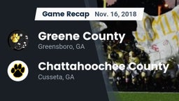Recap: Greene County  vs. Chattahoochee County  2018
