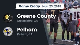 Recap: Greene County  vs. Pelham  2018