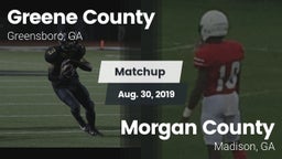 Matchup: Greene County vs. Morgan County  2019