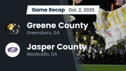 Recap: Greene County  vs. Jasper County  2020
