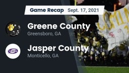 Recap: Greene County  vs. Jasper County  2021