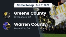 Recap: Greene County  vs. Warren County  2022