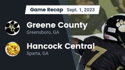 Recap: Greene County  vs. Hancock Central  2023