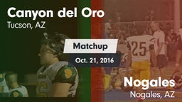 Matchup: Canyon del Oro vs. Nogales  2016