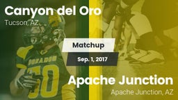 Matchup: Canyon del Oro vs. Apache Junction  2017