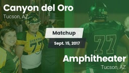 Matchup: Canyon del Oro vs. Amphitheater  2017