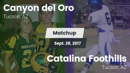 Matchup: Canyon del Oro vs. Catalina Foothills  2017