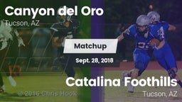 Matchup: Canyon del Oro vs. Catalina Foothills  2018