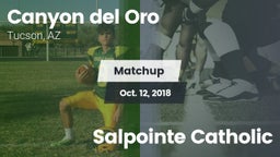 Matchup: Canyon del Oro vs. Salpointe Catholic 2018