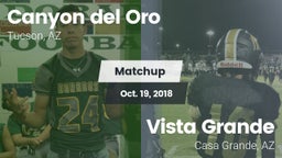 Matchup: Canyon del Oro vs. Vista Grande  2018
