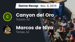 Recap: Canyon del Oro  vs. Marcos de Niza  2019