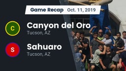 Recap: Canyon del Oro  vs. Sahuaro  2019