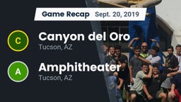 Recap: Canyon del Oro  vs. Amphitheater  2019