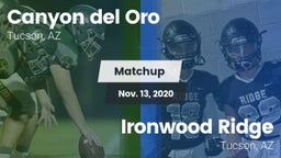 Matchup: Canyon del Oro vs. Ironwood Ridge  2020