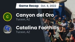 Recap: Canyon del Oro  vs. Catalina Foothills  2022