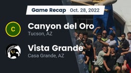 Recap: Canyon del Oro  vs. Vista Grande  2022