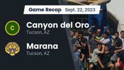 Recap: Canyon del Oro  vs. Marana  2023